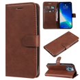 thumbnail image 1 of SaniMore for iPhone 14 Pro Max Case, with RFID Blocking [2 Card Slots] PU Leather Cover with Detachable Hand Strap Flip Kickstand Magnetic Wallet Cover for iPhone 14 Pro Max, Brown, 1 of 9