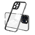 thumbnail image 1 of SaniMore for iPhone 14 Pro Max Case Ultra Slim Transparent [Never-Yellowing], Rugged PC & TPU Bumpers Cover Built-in Detachable Lens Protector Anti-Fall Shockproof Protective Shell, Black, 1 of 8
