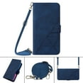 thumbnail image 1 of SaniMore for iPhone 14 Pro Max PU Leather Case, Magnetic Closure Flip Wallet Cover Built-in Card Slot & Multi-View Kickstand Detachable Shoulder Strap Full Body Protective Shell, Blue, 1 of 9