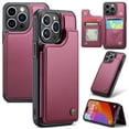 thumbnail image 1 of SaniMore for iPhone 14 Pro Max Wallet Case, RFID Blocking PU Leather Kickstand Credit Slots Flip Folio Protective Case, Double Magnetic Clasp Durable Shockproof Cover for iPhone 14 Pro Max, Winered, 1 of 9