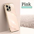 thumbnail image 1 of SaniMore for iPhone 14 Pro Ultra-Thin Electroplated Camera Protection Case, Rugged PC Back Anti-Fingerprint Shockproof Heavy Duty Protective Case for iPhone 14 Pro Women Men, Pink, 1 of 7