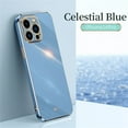 thumbnail image 1 of SaniMore for iPhone 14 Pro Ultra-Thin Electroplated Camera Protection Case, Rugged PC Back Anti-Fingerprint Shockproof Heavy Duty Protective Case for iPhone 14 Pro Women Men, Blue, 1 of 7