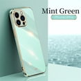 thumbnail image 1 of SaniMore for iPhone 14 Pro Ultra-Thin Electroplated Camera Protection Case, Rugged PC Back Anti-Fingerprint Shockproof Heavy Duty Protective Case for iPhone 14 Pro Women Men, Green, 1 of 7
