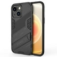 thumbnail image 1 of SaniMore for iPhone 15 6.1" 2023 Armor Protective Cover Rugged PC Backplane with Hidden Kickstand Anti-fall Drop Resisitant Shockproof [Light & Thin] Hybird Cover, Black, 1 of 11