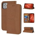 thumbnail image 1 of SaniMore for iPhone 15 (6.1" 2023) Case, Hand Lanyard, Wallet Cover [Card Slots Cash Pocket] Kickstand Shockproof TPU PU Leather Folio Magnetic Drop-proof Full Protective Business Shell, Brown, 1 of 11