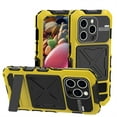 thumbnail image 1 of SaniMore for iPhone 15 6.1" 2023 Case, Heavy Duty Protective 3-layer with Wireless Charing Hidden Kickstand Military-grade Anti-drop Shockproof Rugged Cover for iPhone 15 6.1" 2023,  Yellow, 1 of 10