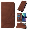 thumbnail image 1 of SaniMore for iPhone 15 6.1" Case Wireless Charging Support, Magnetic Flip Wallet Card Holder PU Leather Cover Built-in Kickstand & Wrist Strap Full Body Protective Shell, Brown, 1 of 8