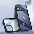thumbnail image 1 of SaniMore for iPhone 15 Case, Anti-slip Carbon Fibre Bumper Crystal-clear Anti-yellow Backplane Anti-scratch Anti-greasy Shockproof Fall-resistant Slim Lightweight Hybird Shell, Darkblue, 1 of 8