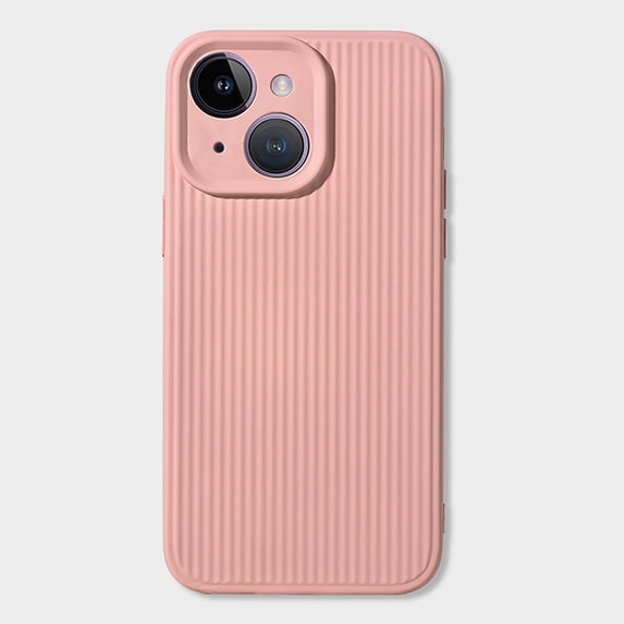 SaniMore for iPhone 15 Case, Silky-Soft Touch Full-Body Protective Phone Cover, Shockproof Camera Protection, Soft Anti-Scratch Anti-slip Microfiber Lining Inside for iPhone 15, Pink