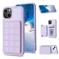 thumbnail image 1 of SaniMore for iPhone 15 Plus (6.7" 2023) Case, Flip PU Leather Diamond-Shaped with Built-in Card Slots, Kickstand and Shockproof Anti-drop Phone Case for iPhone 15 Plus Wallet Shell, Purple, 1 of 8
