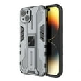 thumbnail image 1 of SaniMore for iPhone 15 Plus 6.7" 2023 Case with Hidden Bracket, Manetic Car Mount Hybird Heavy Duty Protective Tri-layer Shockproof Drop-proof Cover for iPhone 15 Plus, Gray, 1 of 13