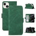 thumbnail image 1 of SaniMore for iPhone 15 Plus (6.7" 2023) Case, Kickstand PU Leather Magnetic Protective Flip Cover with [RFID Blocking] [3 Card Slots] [TPU Interior Case] Compatible with iPhone 15 Plus, Green, 1 of 9