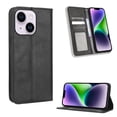 thumbnail image 1 of SaniMore iPhone 15 Plus 6.7" 2023 Case, Magnetic Folio PU Leather Cover with Card Slots Cash Pocket Stand Feature Full-body Protctive Shockproof Anti-fall Business Wallet Retro Shell, Black, 1 of 10