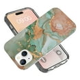 thumbnail image 1 of SaniMore for iPhone 15 Plus Case, Shockproof TPU Stylish Marble Pattern for Girls Women Drop Resistant Slim Fit for iPhone 15 Plus Lightweight Protective Anti-scratch Shell -  Green Marble, 1 of 6