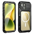 thumbnail image 1 of SaniMore for iPhone 15 Pro 6.1" 2023 Case with Built-in Screen Protector, IP68 Waterproof Aluminum Alloy Cover Ultra-clear PC Backplane Heavy Duty Full Protective Cover for iPhone 15 Pro, Black, 1 of 11