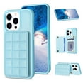 thumbnail image 1 of SaniMore for iPhone 15 Pro (6.1" 2023) Case, Flip PU Leather Diamond-Shaped with Built-in Card Slots, Kickstand and Shockproof Anti-drop Phone Case for iPhone 15 Pro Wallet Shell, Blue, 1 of 8