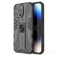 thumbnail image 1 of SaniMore for iPhone 15 Pro 6.1" 2023 Case with Hidden Bracket, Manetic Car Mount Hybird Heavy Duty Protective Tri-layer Shockproof Drop-proof Cover for iPhone 15 Pro, Black, 1 of 13