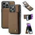 thumbnail image 1 of SaniMore for iPhone 15 Pro 6.1" 2023 Case, Wallet with Credit Card Holder, Premium PU Leather Magnetic Clasp Kickstand RFID Blocking Shockproof Slim Anti-fall Cover, Brown, 1 of 14