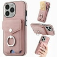thumbnail image 1 of SaniMore for iPhone 15 Pro Max (6.7" 2023) Wallet Case,Back Flip Cash Pocket 360° Rotating Metal Holder Kickstand PU Leather Shockproof TPU Card Slots Magnetic Car Mount Wear-resistant Shell, Pink, 1 of 13