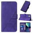 thumbnail image 1 of SaniMore for iPhone 15 Pro Max 6.7" Case Wireless Charging Support, Magnetic Flip Wallet Card Holder PU Leather Cover Built-in Kickstand & Wrist Strap Full Body Protective Shell, Purple, 1 of 7