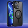 thumbnail image 1 of SaniMore for iPhone 15 Pro Max 6.7" Magnetic Case, Rugged PC Translucent Back Case with Wireless Charging Heavy Duty Full Body Protective Case for iPhone 15 Pro Max Women Men, Black, 1 of 10