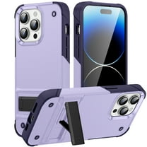 SaniMore for iPhone 15 Pro Max Case 2023, 【8FT Military-Grade Protection】【3 Stand Ways】 with Firm Kickstand Comfortable and Non-Slip Gripping for Phone Slim Case fit iPhone 15 Pro Max 6.7",Lightpurple