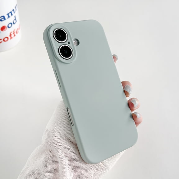 SaniMore for iPhone 16 Plus Case, Silicone Phone Cover [Military Grade Drop Protection] [Anti-Scratch Microfiber Lining] Silicone Ultra Slim Shockproof for iPhone 16 Plus, Blue