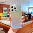 thumbnail image 1 of SaniMore for iPhone 16 Pro Max Case, [Anti-yellow Transparent Backplane & Glitter Bling Paper] Shockproof Anti-fall Lens Protection Slim Lightweight Stylish Girls Women for iPhone 16 Pro Max, Silver, 1 of 11