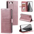 thumbnail image 1 of SaniMore for iPhone 7 / 8 / SE 2022 & 2020 PU Leather Case, Wallet Design with Card Slots Cash Pocket [Wrist Strap] Flip kickstand Full Body Protection Magnetic Closure Business TPU Shell, Rosegold, 1 of 10