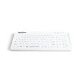 thumbnail image 1 of SaniType 'Blue Connect' Professional-grade Rigid Silicone Washable Wireless Bluetooth®; Keyboard with ON/OFF Switch (BT) (White) | KBSTRBT99Si-W, 1 of 9