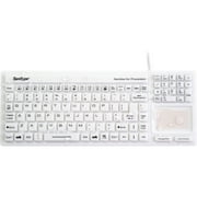 Wetkeys SaniType Washable Touchpad Plus Hygienic Keyboard w/ Touchpad USB White