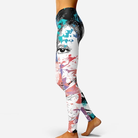 Sania Marie About Me Mid-Rise Printed Leggings, Women, X-Small