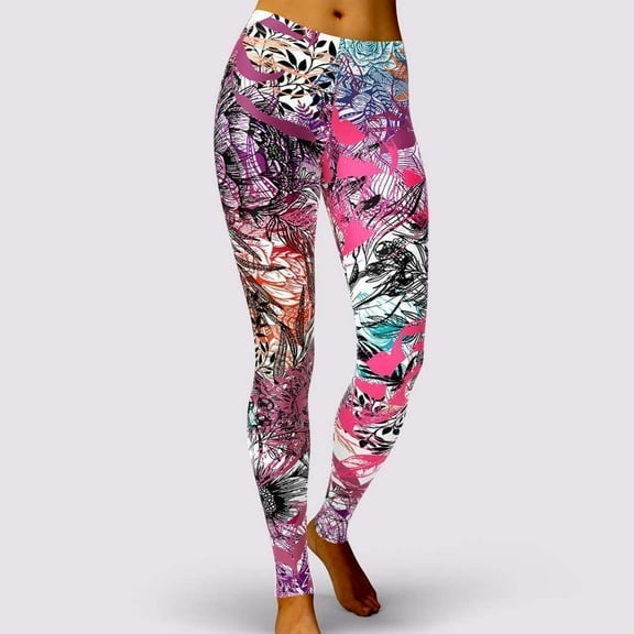 Sania Marie Always Endless Women Mid-Rise Graphic Leggings, X-Small