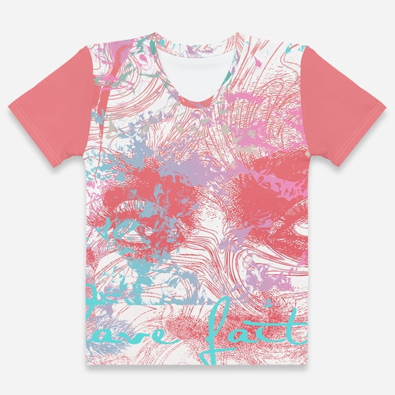 Sania Marie Chiara Women’s Pink Crew Neck Top, X-Small