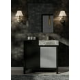 thumbnail image 1 of Sanibel 36 in W x 22 in D Black and Grey Single Bath Vanity, Castle Grey Marble Top and 30 in Mirror, 1 of 12