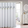 thumbnail image 1 of Sanibel Coastal Embroidered Canvas 13-Piece Shower Curtain Set, 1 of 3
