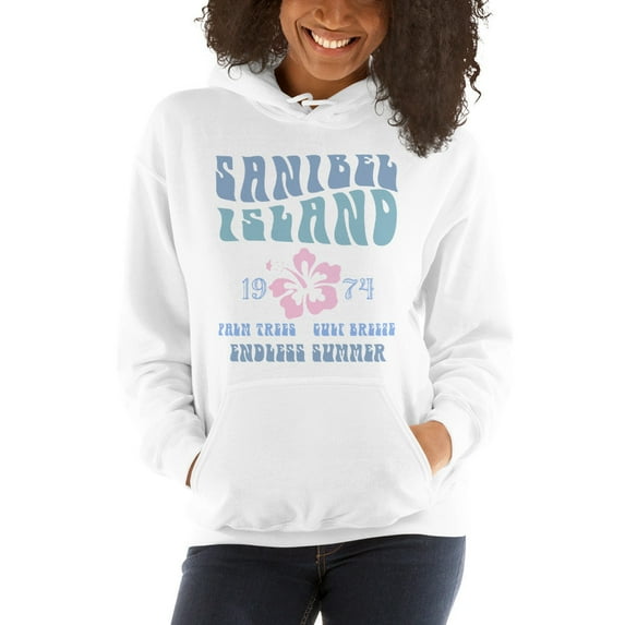 Sanibel Island Endless Summer Fleece Beach Hoodie Unisex Front Print