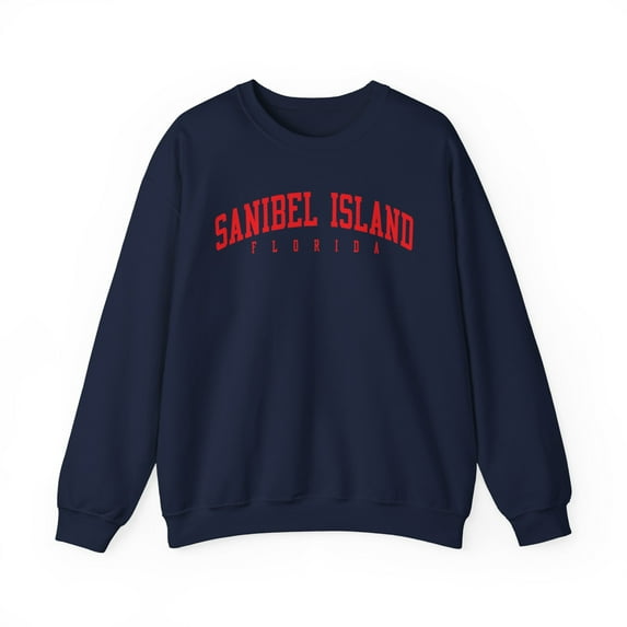 Sanibel Island Florida Sweatshirt Gifts Crew Neck Shirt Long Sleeve Unisex