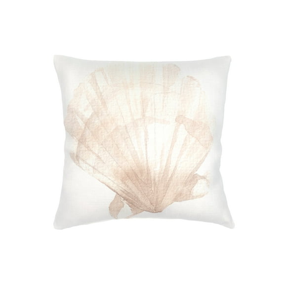 Sanibel Shell Beige Linen Pillow 20x20 Down