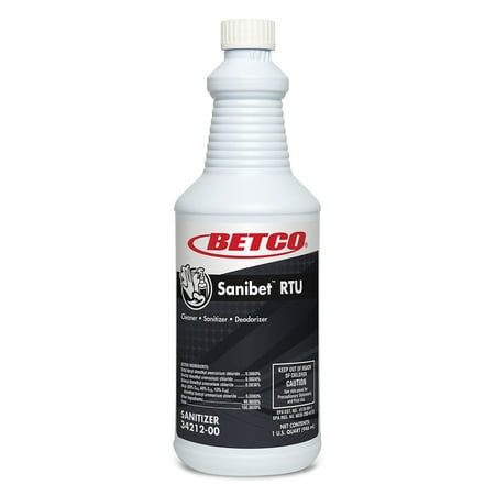 Betco - Sanibet RTU Sanitizer and Surface Cleaner, 32 Oz. (3421200) - Yellow