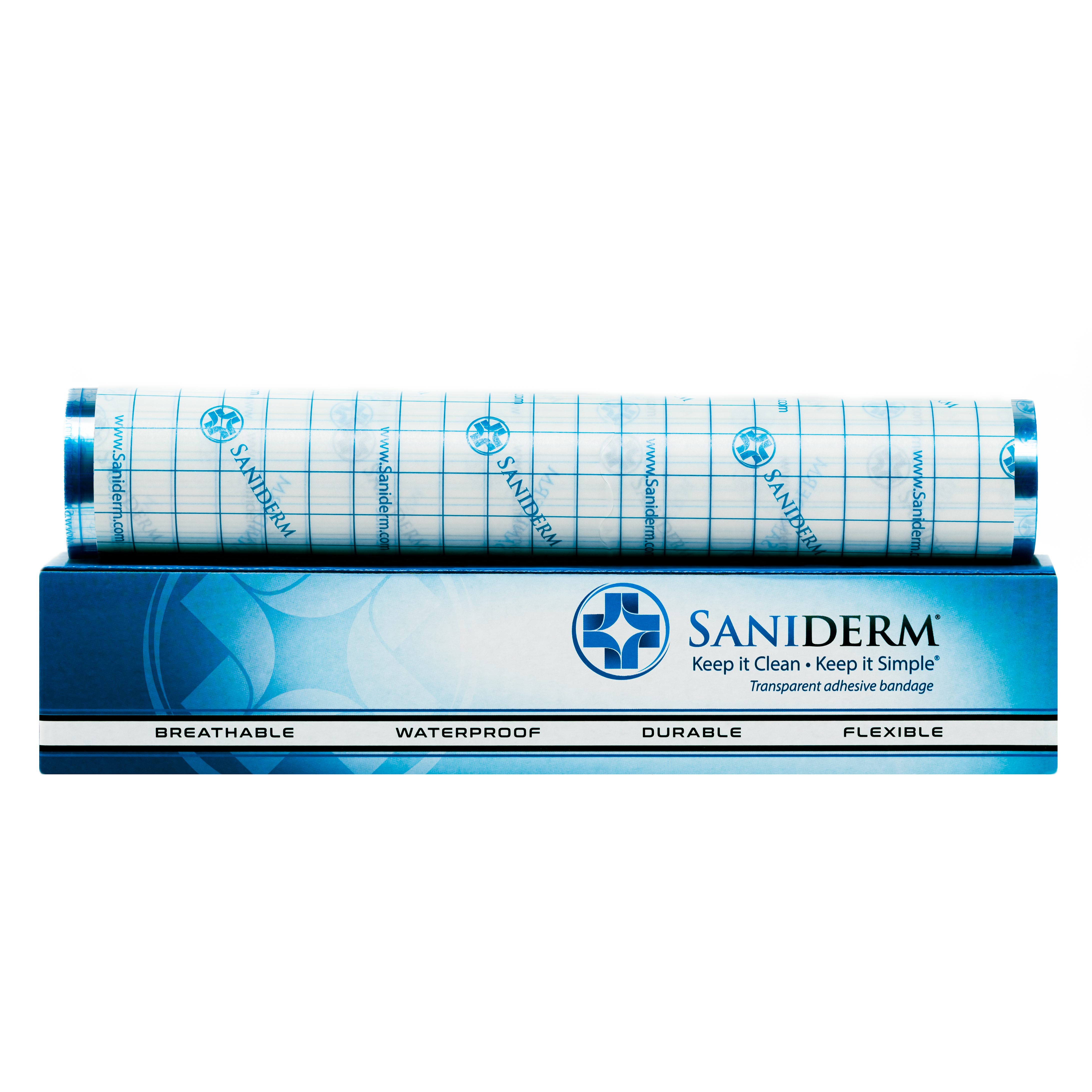 Saniderm Tattoo Aftercare Bandage, Heal Your Tattoo Faster, 1 Roll (10in x 2yd) - image 1 of 9