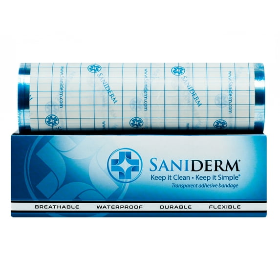 Saniderm Tattoo Aftercare Bandage, Heal Your Tattoo Faster, 1 Roll (8in x 8yd)