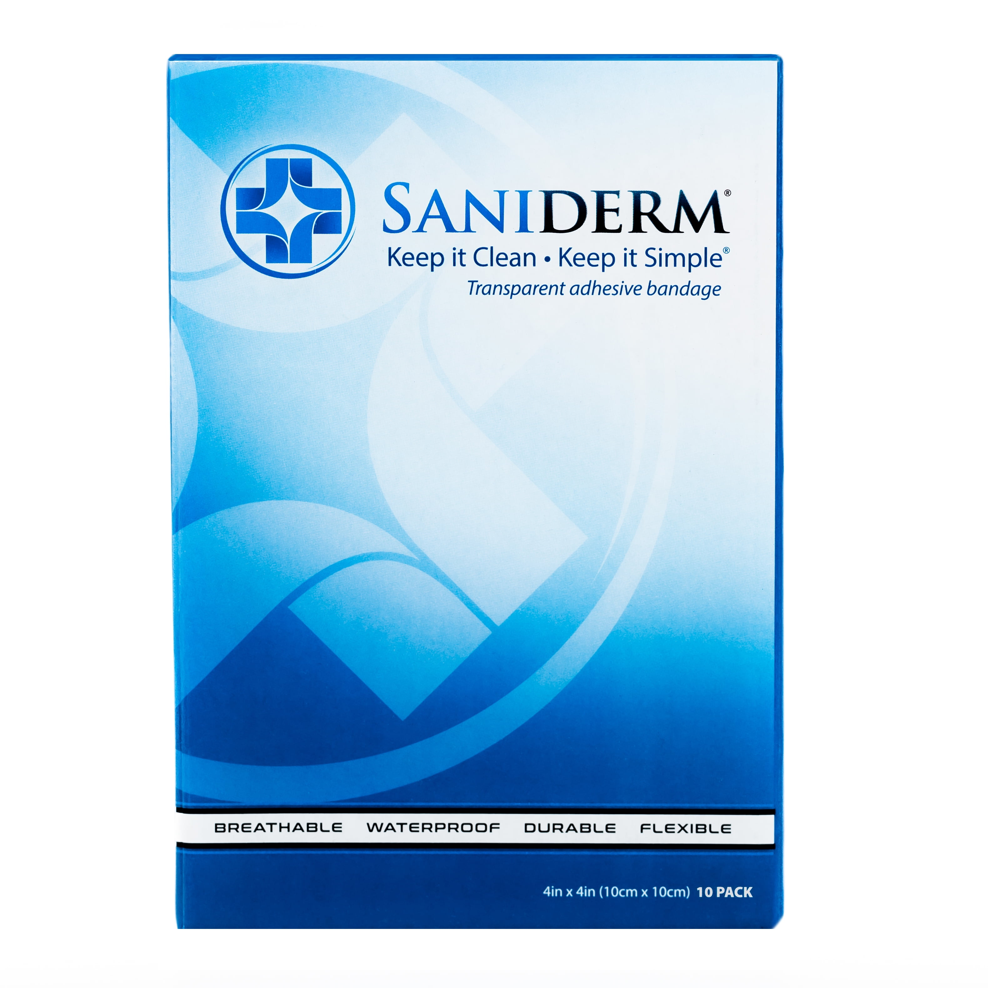 Saniderm Tattoo Aftercare Bandage, Heal Your Tattoo Faster, 10 Sheets (4in x 4in)