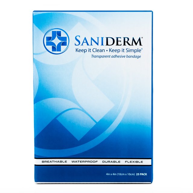 Saniderm Tattoo Aftercare Bandage, Heal Your Tattoo Faster, 25 Sheets