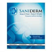 Saniderm Tattoo Aftercare Bandage, Heal Your Tattoo Faster, 3 Sheets (8in x 10in)