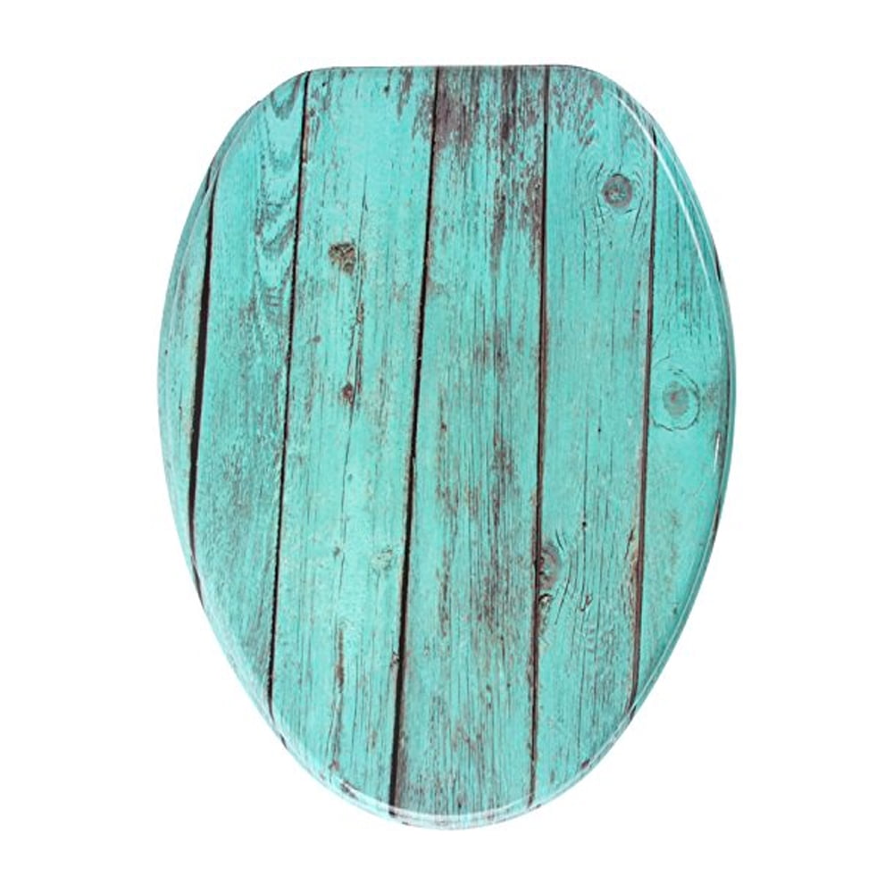 Sanilo 180 Elongated Wood Toilet Seat with Soft Close Lid, Lumbar