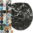 thumbnail image 1 of Sanilo Soft Close Toilet Seat ROUND, Quiet and Slow Close Lid and Seat, Strong Bumpers and Hinges, Marble Black, 1 of 7