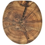 Sanilo Soft Close Toilet Seat ROUND, Quiet and Slow Close Lid and Seat, Strong Bumpers and Hinges, Old Tree
