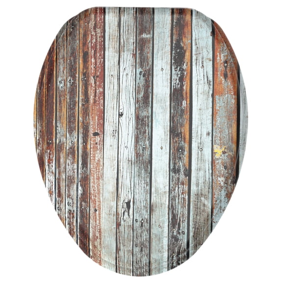 Sanilo Soft Close Toilet Seat ELONGATED, Quiet and Slow Close Lid and Seat, Strong Bumpers and Hinges, Antique