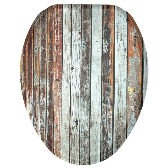 Sanilo Soft Close Toilet Seat ELONGATED, Quiet and Slow Close Lid and Seat, Strong Bumpers and Hinges, Antique